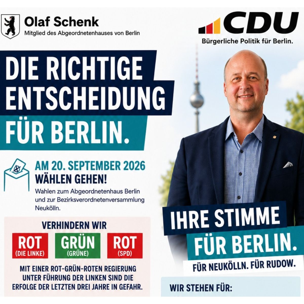 Am 20. September W�hlen Gehen