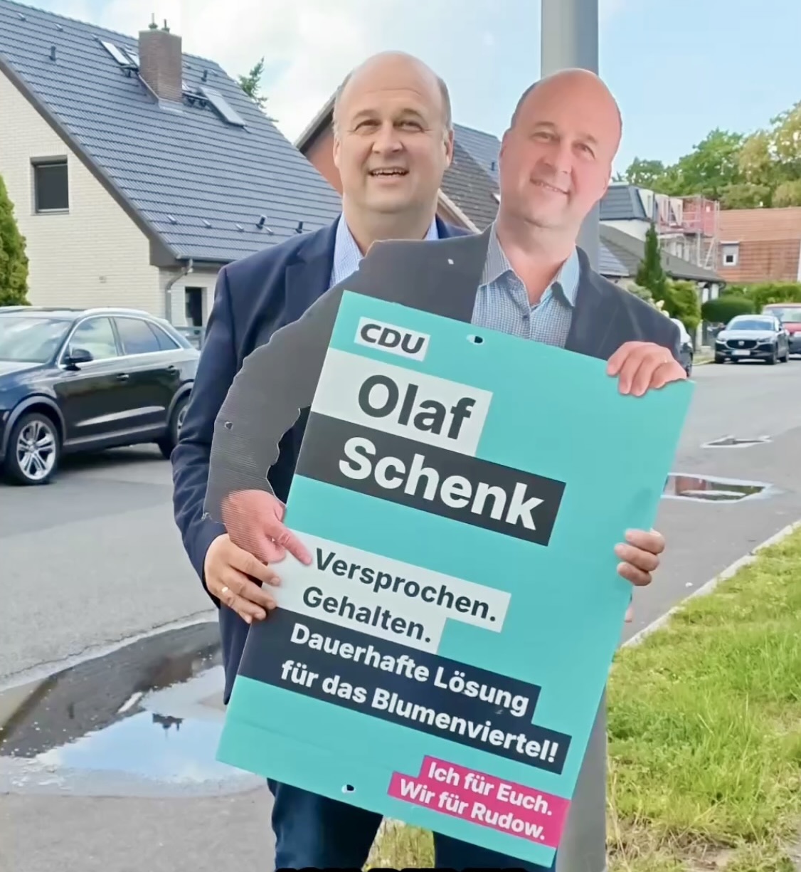So sieht ein originelles Wahlplakat aus. Foto: Grabowski