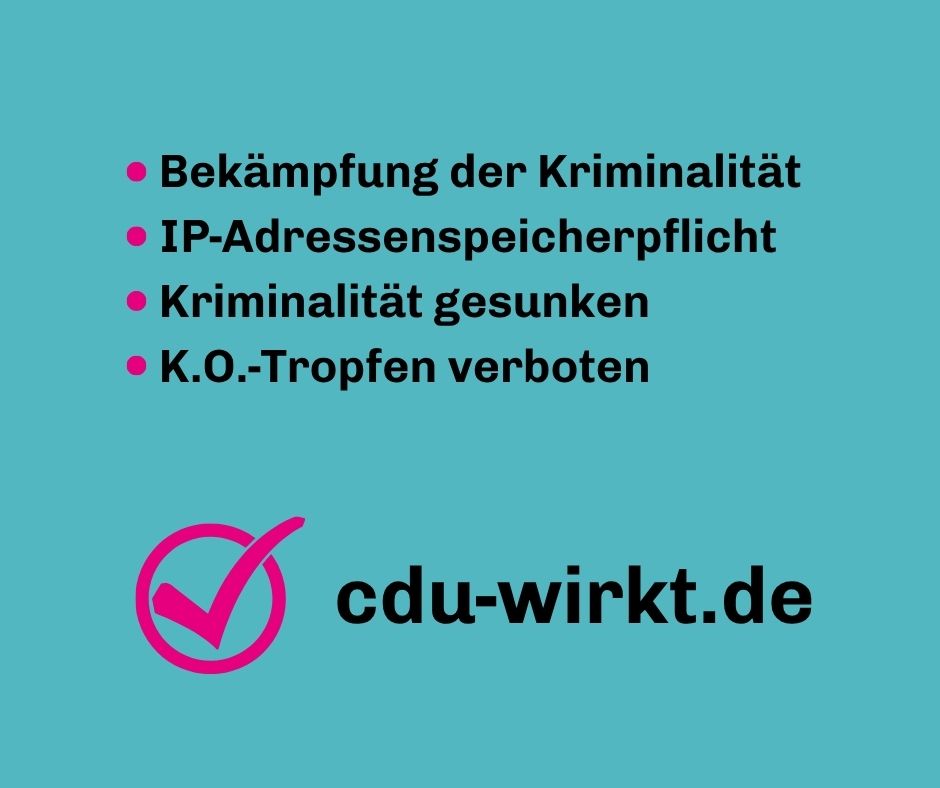 F�r mehr Sicherheit und Gerechtigkeit